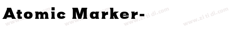 Atomic Marker字体转换